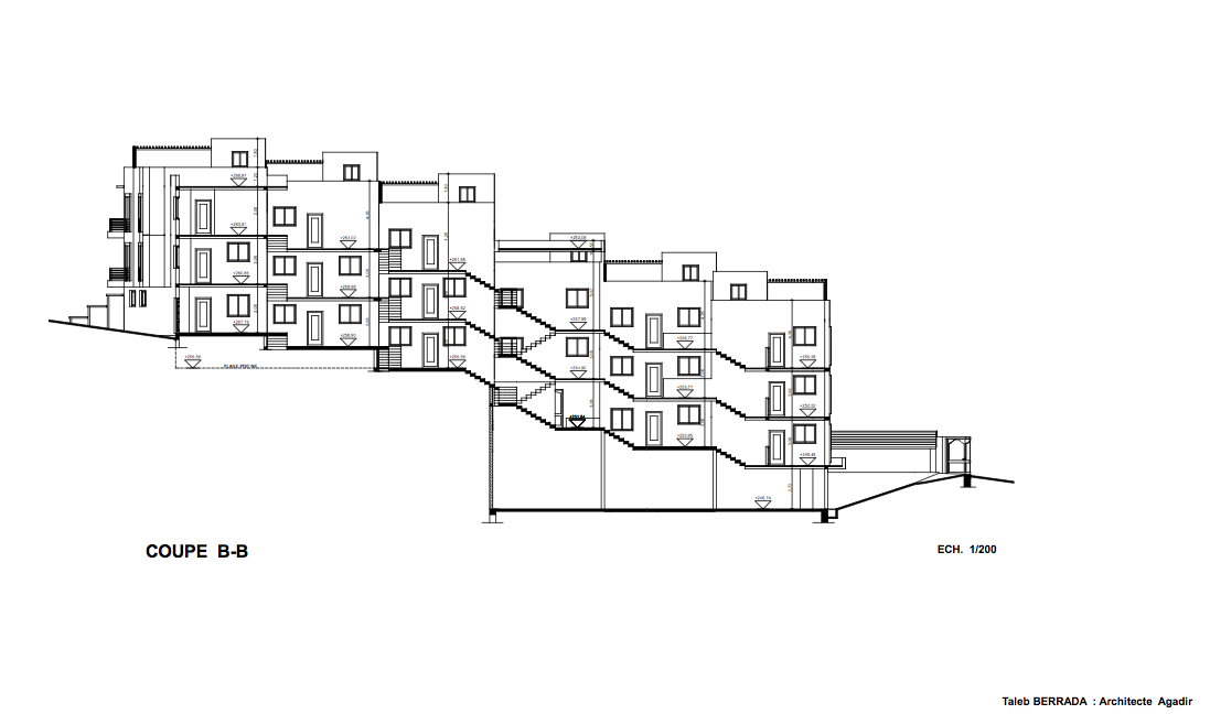 Coupe B-B - Immobilier Taghazout Real Estate